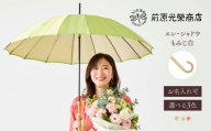 【トンボ洋傘前原光榮商店】レディース「エレ・シャドウ」手元：もみじ白（名入れ可）| 傘 レディース 雨傘 長傘 婦人 女性用 シンプル おしゃれ フォーマル カジュアル