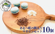 あまべ藍の種入りマカロンセット（10個） マカロン 藍の種入り 10個 洋菓子 藍