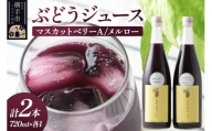 ぶどうジュース 飲み比べ 2本セット メルロー・マスカットベリーA 720ml×各1本 [グレープジュース ブドウジュース 葡萄ジュース 果汁100％ジュース ジュース]