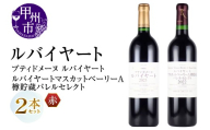 丸藤葡萄酒 ルバイヤートワイン【プティドメーヌ ルバイヤート・ルバイヤート マスカットベーリーA樽貯蔵バレルセレクト】2本セット（MG）D-664【ワイン 赤ワイン Wine わいん 甲州市 山梨県】