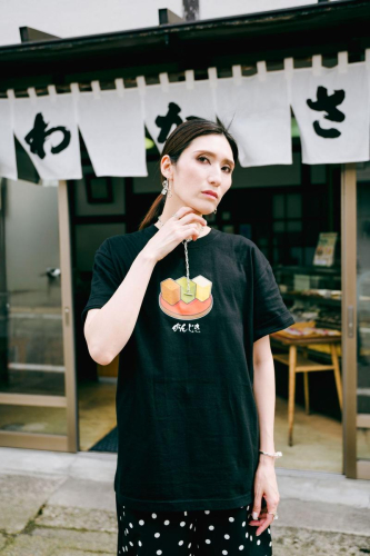 わかさ菓子店がんじきオフィシャルTシャツ【MARBLE】[B4-11003] 2593037 - 秋田県湯沢市