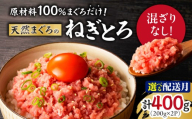 原材料は100%まぐろだけ！混ざりなし！天然まぐろのねぎとろ 200g×2P（約4人前）【8月お届け】　M005-007-08