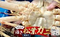 鳥取県産　活　松葉ガニ訳あり!　700g以上×2枚セット【1536360】