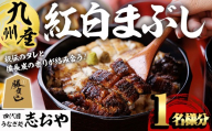 うなぎ処 四代目 志おや 紅白まぶし(1人前)うなぎ 鰻 ウナギ 国産 九州産 蒲焼き 白焼き うな重 ひつまぶし タレ付き 勝負めし 【109400900】【志おや】