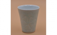 磁器  青白瓷花文 フリーカップ【1141187】