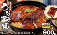 【全3回定期便】鹿児島産うなぎ蒲焼 180g×5尾 清らかな地下水育ち！　KN021-T41