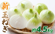 この時期にしか味わえない、みずみずしく甘み豊かな「新玉ねぎ」約4.5kg |玉ねぎ 新玉ねぎ 野菜 甘い オニオン 香川 香川県 三木町 みずみずしい |_mk006-114