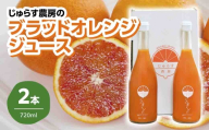 じゅらす農房のブラッドオレンジジュース2本セット＜C32-2＞_ オレンジジュース ジュース 飲料 ドリンク ストレート 100% 果実 果物 くだもの フルーツ 柑橘 高糖度 愛媛 セット 2本 常温 産直 産地直送 【1490334】 YWTH002