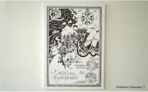 MOOMIN(ムーミン) ファブリックフレーム Mサイズ(ムーミン谷の地図) HNNA020 2598171 - 埼玉県飯能市