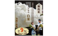 【特別栽培米】令和7年産【無洗米】計9kg(3kg×3袋)精米したてを農家直送でお届け!【無洗米 お米 米 ご飯 ごはん ブランド 元気つくし 夢つくし 小分け 福岡県 筑前町】