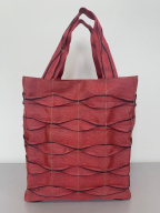 畳屋さんのヘリバッグ[手さげ(横はぎ)]赤 HNNBN001-4