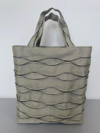 畳屋さんのヘリバッグ[手さげ(横はぎ)]深緑 HNNBN001-6