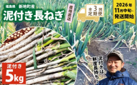 《先行予約》【全3回定期便】泥付き長ネギ 約5kg 1箱 | 訳あり 野菜 やさい 食品 人気 おすすめ 送料無料 ねぎ ネギ 葱 長ねぎ お取り寄せ 福島県 新地町 白ねぎ 鍋 冷凍保存 おかず お徳用 甘い おすそわけ  家庭用 贈答用