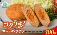【4月発送】 カレー包みメンチカツ 60g×100個 【 ほどよい辛さ コク旨 惣菜 カレー メンチカツ 揚げ物 国産 鶏肉 使用 人気 大容量 業務用 】 RT2491-100
