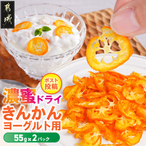 濃蜜ドライきんかん ヨーグルト用2パック※ポスト投函_LE-J7-003-2 2599106 - 宮崎県都城市