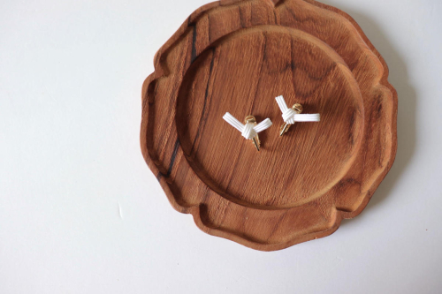 水引musubi耳飾り 白 イヤリング HNNN013 2599271 - 埼玉県飯能市