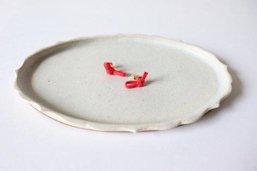 水引musubi耳飾り 赤 ピアス HNNN014 2599272 - 埼玉県飯能市