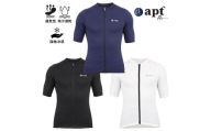 apt' PRO サイクルジャージ L ネイビー 半袖 メンズ 接触冷感 吸汗速乾 高弾性ストレッチ 3バックポケット+ファスナー1 反射材 裾すべり止め 春夏 ロードバイク 自転車ウェア 奈良県 奈良市 なら