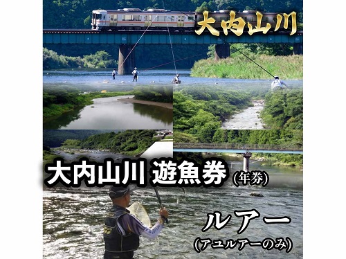 鮎　遊漁券　年券　ルアー ／大内山川漁業協同組合　釣り　川釣り　アウトドア　大紀ブランド　三重県　大紀町 2600744 - 三重県大紀町