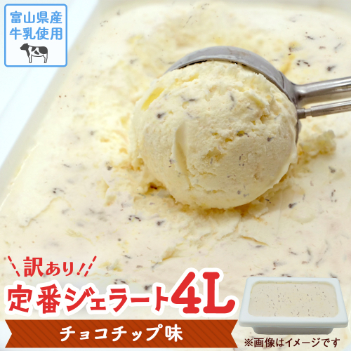 【訳あり】 ジェラート 4L チョコチップ 2600861 - 富山県氷見市