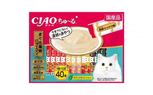 いなば　CIAO猫ちゅ～る　まぐろ海鮮バラエティ320本（14ｇｘ40本ｘ8袋入）（ケース） 2603238 - 静岡県静岡市