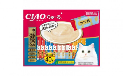 いなば　CIAO猫ちゅ～る　まぐろ・かつおバラエティ320本（14ｇｘ40本ｘ8袋入）（ケース） 2603240 - 静岡県静岡市