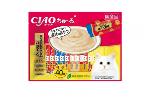 いなば　CIAO猫ちゅ～る　まぐろ・とりささみバラエティ320本（14ｇｘ40本ｘ8袋入）（ケース） 2603248 - 静岡県静岡市