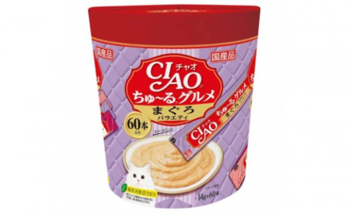 いなば　CIAO猫ちゅ～るグルメ　まぐろバラエティ480本（14ｇｘ60本ｘ8袋入）（ケース） 2603258 - 静岡県静岡市