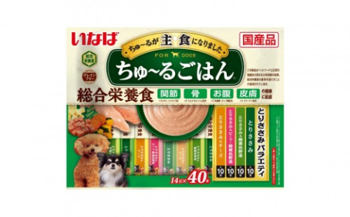 いなば　犬ちゅ～るごはん　とりささみバラエティ320本（14ｇｘ40本ｘ8袋入）（ケース） 2603265 - 静岡県静岡市