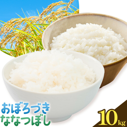 令和7年産 おぼろづき＆ななつぼし 各5kg 計10kg 食べ比べセット 田中農園《30日以内出荷予定(土日祝除く)》お米 北海道 日高 米 こめ コメ 白米 白飯 ご飯 ごはん 2605009 - 北海道日高町