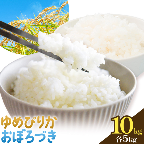 令和7年度 ゆめぴりか＆おぼろづき 食べ比べセット 各5kg 計10kg 田中農園《30日以内出荷予定(土日祝除く)》北海道 日高町 食べ比べ セット 米 こめ コメ 白米 白飯 ご飯 ごはん ふっくら つややか 豊かな甘み ほどよい粘り 日高町米 お米 2605011 - 北海道日高町