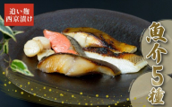 [父の日配送・日時指定可] 銀だら 紅鮭 カレイ 青ひらす 各 80g × 1切 ほたて 60g × 3ヶ 西京漬け 追い麹 個包装 小分け 贈答 レシピ 付き 鱈 たら 鮭 しゃけ ホタテ 帆立 魚介 海鮮 戸田塩 麹 静岡 沼津 父の日 プレゼント ギフト
