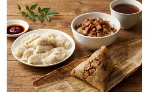 【台湾味】台湾グルメセット（海老・ニラ水餃子／魯肉飯／肉ちまき） 2607724 - 静岡県静岡市
