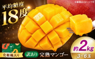 【訳あり】 完熟マンゴー約2kg（3～6玉） まんごー mango 果物 フルーツ くだもの 旬 期間限定 季節限定 スイーツ 国産 熊本県 合志市 【宮本マンゴー農園】 [AYDU002]