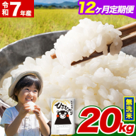 令和7年産 【12ヵ月定期便】 無洗米 ひのひかり 定期便 20kg 5kg×4袋《お申込み翌月から出荷》 熊本県産 精米 ひの 米 こめ ヒノヒカリ コメ お米