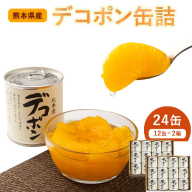 デコポン缶詰24缶入り (12缶×2箱)《60日以内に出荷予定(土日祝除く)》熊本県 葦北郡 津奈木町 あしきた農業協同組合 JAあしきた 柑橘 デコポン フルーツ 果物 缶詰 送料無料