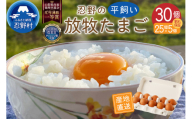 【8月配送分】忍野の平飼い放牧卵30個 ※割れ保証含む　[卵 国産 産地直送 生卵 玉子 たまご 卵かけご飯 卵焼き 親子丼 目玉焼き すき焼き オムライス オムレツ スイーツ作り 料理 調理 人気 鶏卵 鶏 新鮮 山梨県 忍野村]