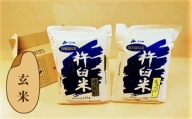 特別栽培「きなうす米」セット（玄米）2kg×2品種　C004