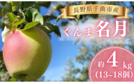 ぐんま名月 約4kg (13個~18個) [半蔵農園] | ぐんま 名月 りんご 林檎 リンゴ 信州りんご 長野県 千曲市
