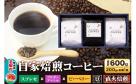 自家焙煎 コーヒー[豆] スプレモ×ブルボンアマレロ×ピーベリー 3種セット 計600g(200g×各1袋) コーヒー豆 珈琲豆 豆 豆のまま 飲み比べ コク 苦み 濃厚 [ブレンド 直火焙煎 スプレモ ブルボンアマレロ ピーベリー コク 苦み 濃厚 飲み比べ コーヒー豆 珈琲豆 豆 コーヒー セット]