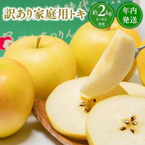 年内発送 【訳あり】家庭用 トキ 約2kg【青森県 平川市 那由多のりんご園】 2613983 - 青森県平川市