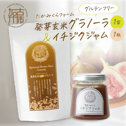 たかみくらファーム 発芽玄米グラノーラとイチジクジャム《 グラノーラ サクサク食感 ノンオイル グルテンフリー 発芽玄米 ジャム 》【2500I16504】 2613999 - 兵庫県加古川市