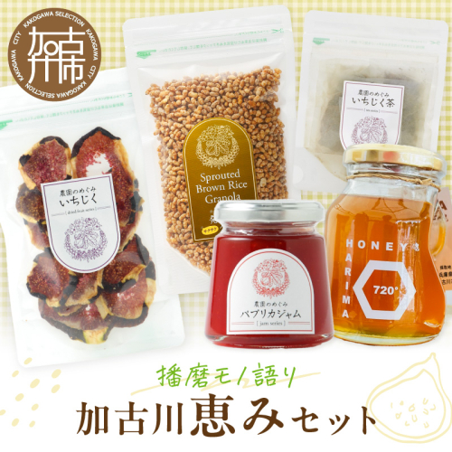 【播磨モノ語り】加古川の恵みセット《 はちみつ グラノーラ いちじく お茶 ジャム 詰め合わせ セット 》【2502I16506】 2614003 - 兵庫県加古川市