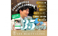 LEX BEAUTY CLINIC　施術チケット35万円分