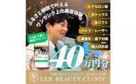 LEX BEAUTY CLINIC　施術チケット40万円分