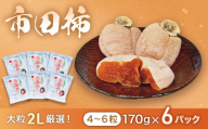 市田柿 (大粒2Lのみ厳選) 約170g×6パック　※2027年1月～発送予定※