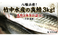 竹中水産の真鯖3キロ!＜D22-240＞【1073401】 YWTM058