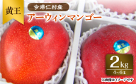 ＜先行受付・2026年6月から順次発送＞山城フルーツ園のアーウィンマンゴー黄王2kg【1441540】
