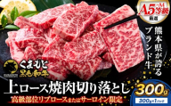 A4～A5等級 黒毛和牛 切り落とし 上 ロース 焼肉 切り落とし 300g 《7-14日以内に出荷予定(土日祝除く)》くまもと黒毛和牛 熊本県 菊池市 上ロース 焼肉用 黒毛和牛 焼肉 お肉 和牛 A5 A4 小分け リブロース サーロイン