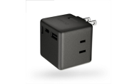 CIO 充電器 電源タップ コンセント マルチタップ 急速充電 USB-C×2 USB-A×1 Mate Tap001 ライトブラック｜小型 軽量 おしゃれ 便利 [2685]